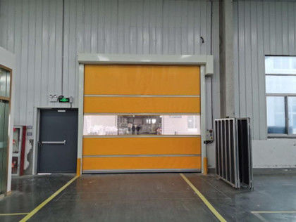 Auto-Hochgeschwindigkeits-Vinyl-Roll-Up-Türen Fotoelektrische Sicherheitsschutz 0,8 - 1,2 m/s