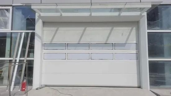 kaufen 40mm Thickness Industrial Sectional Door with AC 220V-240V Motor and 24dB Acoustic Insulation online manufacture