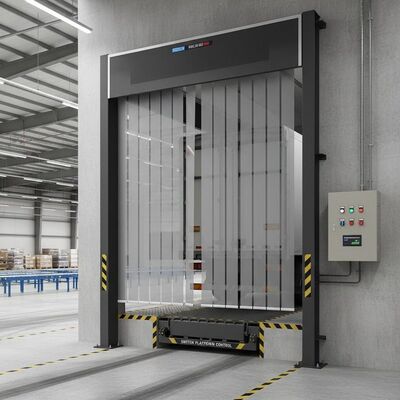 kaufen Logistik-Verteilzentren Ladezonenüberdachung mit PVC-Vorhangpaneel 36kgm2 und Schalterplattform-Steuereinheit zur Gewährleistung des Ladezonen-Arbeitsablaufs online manufacture