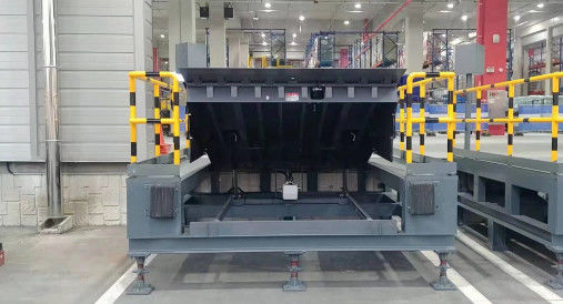 Grauer Hydraulischer Dockleveler-Rahmen für Szenarien ohne Plattform