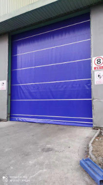 Blaue Industriegewebe Roll-up Türen Sicherheitsschutz Schnellstapler Türen