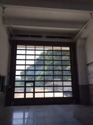 Billiges Wohnzimmer Automatisches Schwarzes Aluminium Klarsegmentierte Garagentor