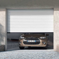 Industrielle automatische isolierte Metall-Sandwich-Platte Stahl Außenbereich Schiebelift Oberhaus Garage Roll-Up-Tür