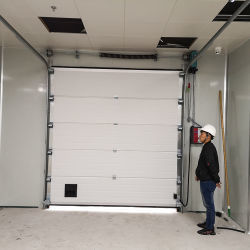 Industrie Groß Winddicht Automatische Sicherheit Rollschleifer Tür Lagerhaus Fabrik Große Garage