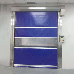 Blaue PVC Hochgeschwindigkeits-Roll-Up-Türen