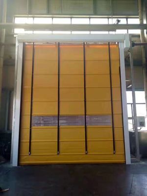 ISO 9001 Vertikaler Aufzug Stoff Türen Industrie Hochgeschwindigkeitsstapelung Tür