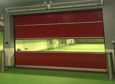 Dauerhafte PVC-Industrielle Hochgeschwindigkeits-Roll-Up-Türen Automatisch für saubere Werkstatt