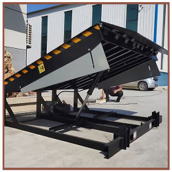 Spezielle hydraulische Einheit Dock Leveller effizient Höheunterschiede für Lkw-Boden und Rampe kompensieren